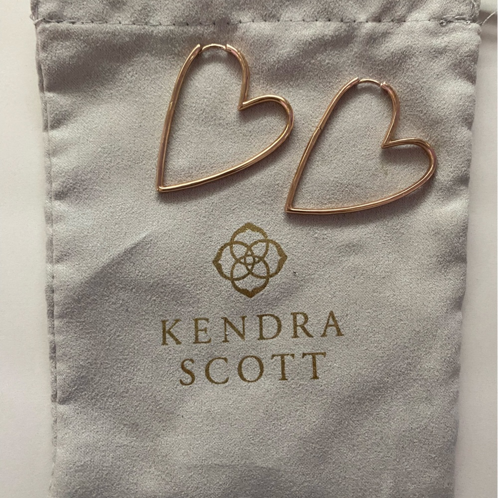 Kendra Scott Ansley hoops rose gold